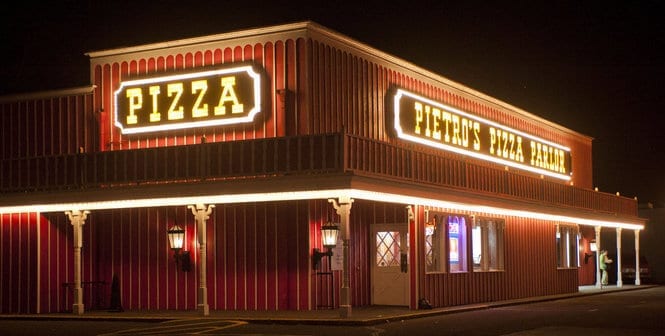 Pietro's Pizza at Night