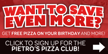 Get free pizza on your birthday and anniversary